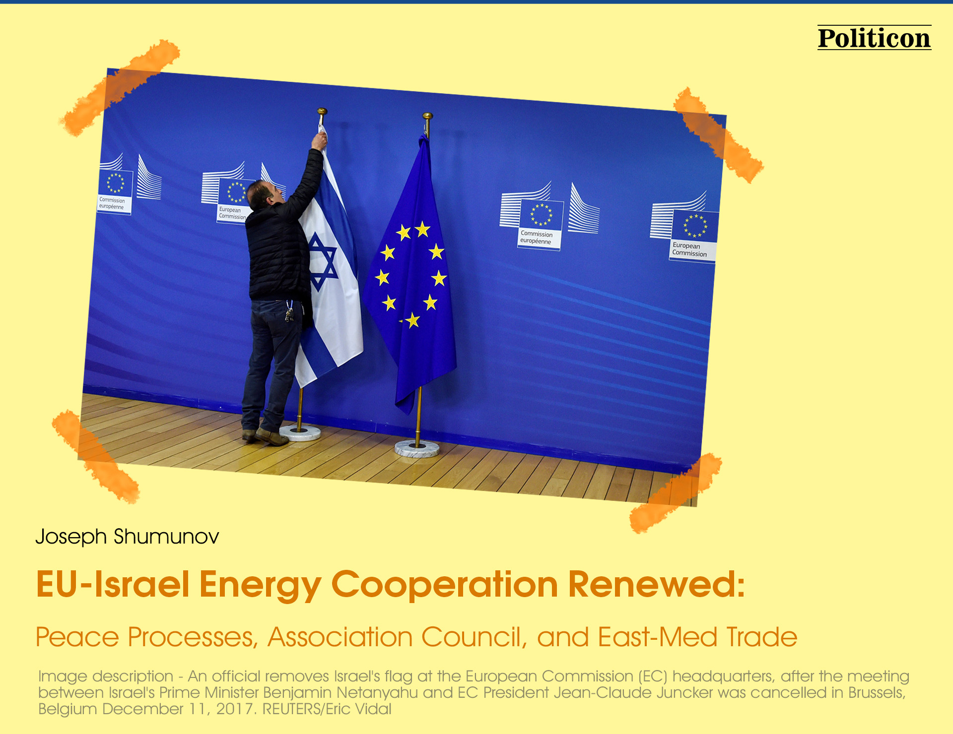 EU-Israel Energy Cooperation Renewed: Peace Processes, Association Council, and East-Med Trade